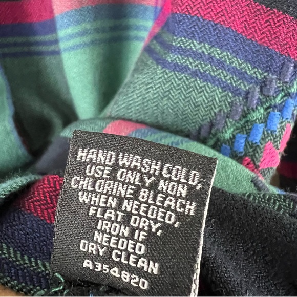 NWOT Tolani Collection Anthropologie Plaid Neon Floral Embroidered Button Down - Picture 7 of 13